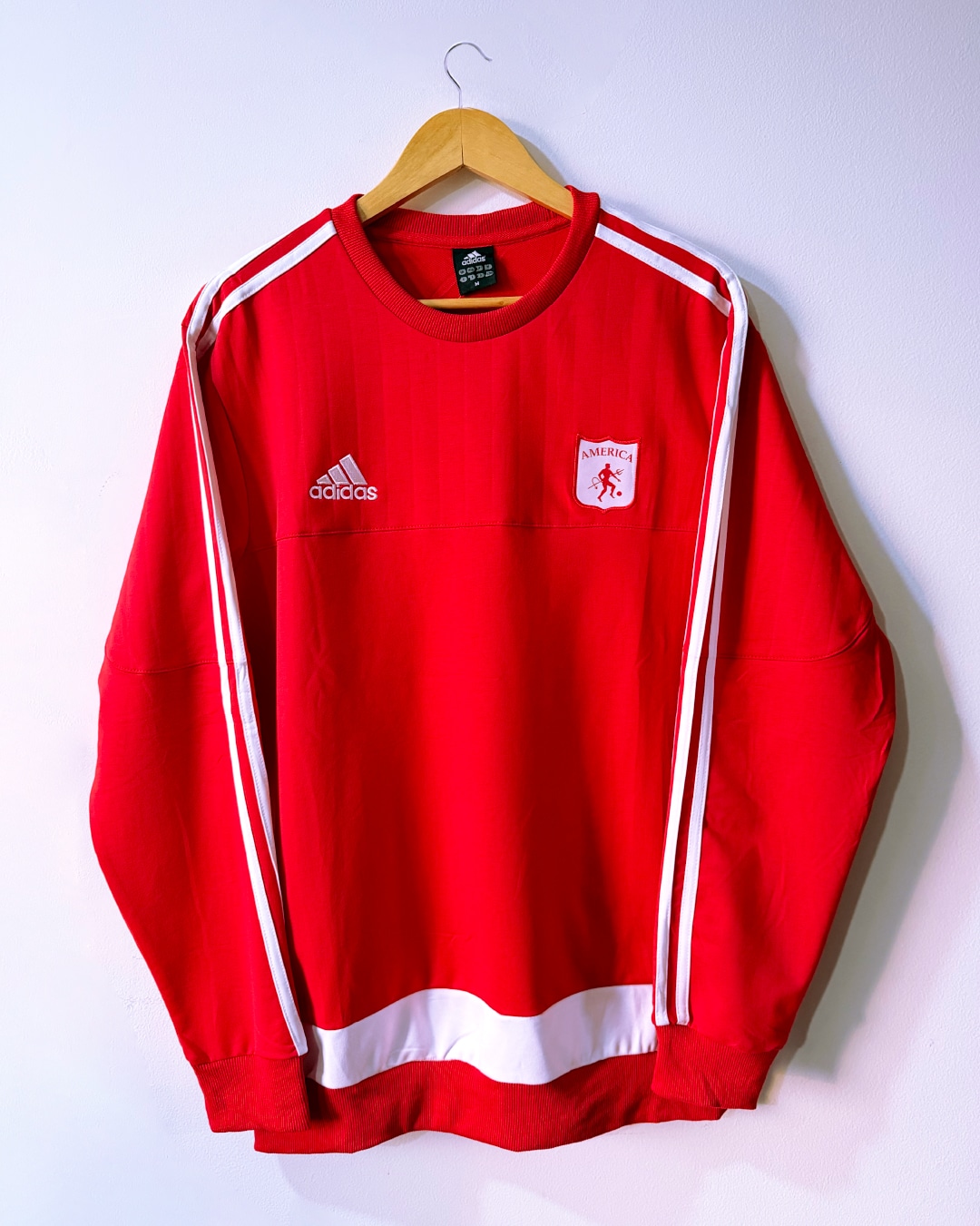 Buzo ROJO tres líneas-  América de Cali