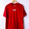 Camiseta roja regular fit «1927 bordado» inspirada en América
