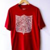 Camiseta roja regular fit «Escudo ídolos» inspirada en América
