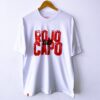 Camiseta blanca regular fit «ROJO CAPO 1927» inspirada en América de Cali