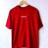 Camiseta roja regular fit «América minimalist» inspirada en América