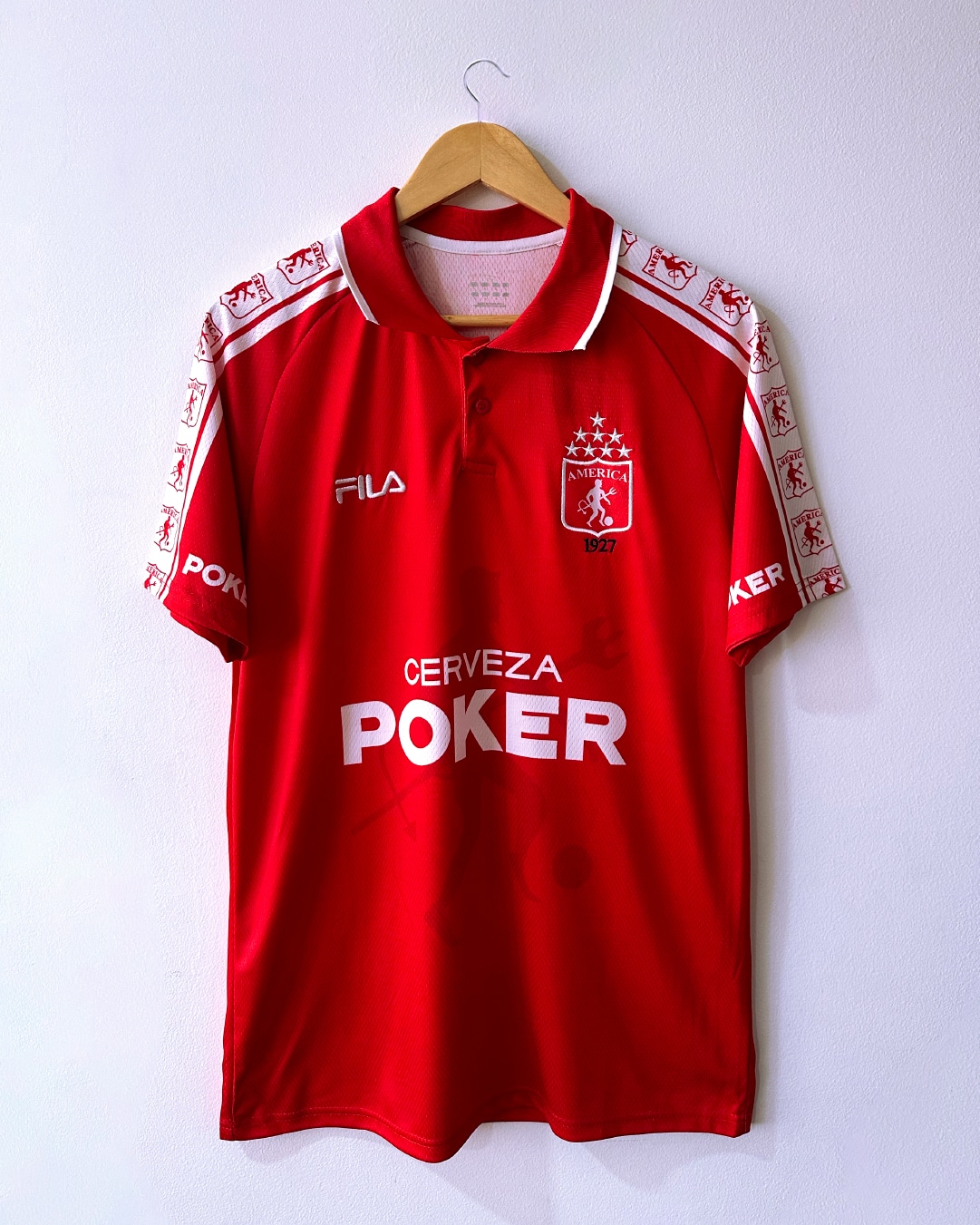 Camiseta retro FILA 1999 América de Cali  - ROJO