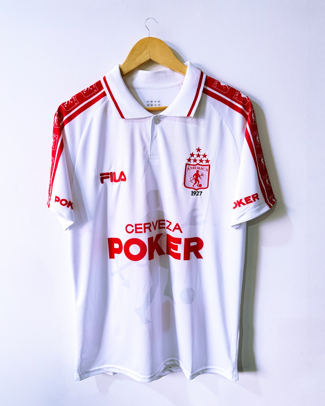 Camiseta retro FILA 1999 América de Cali  - BLANCA