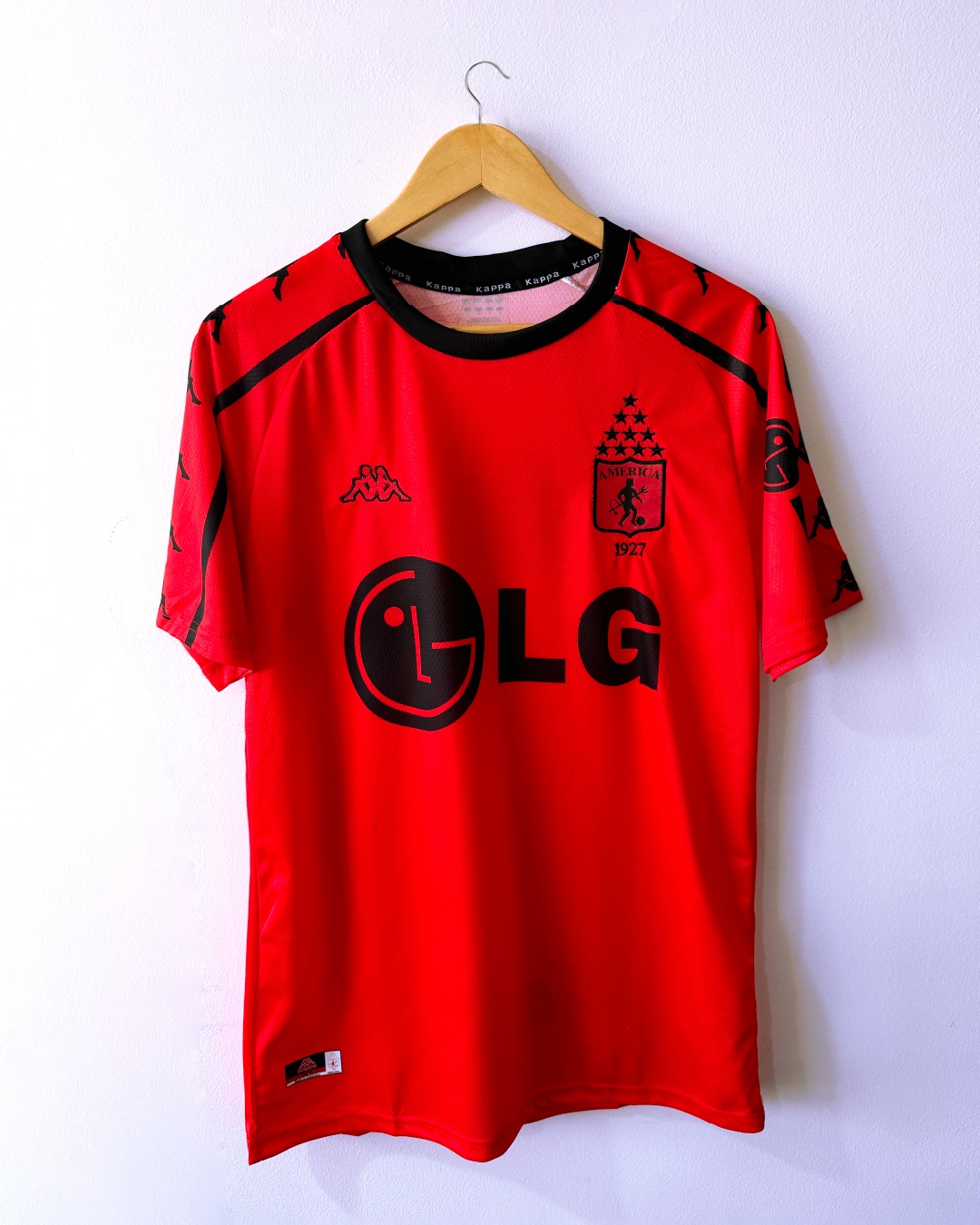 Camiseta retro LG NARANJA 2001 -  América de Cali