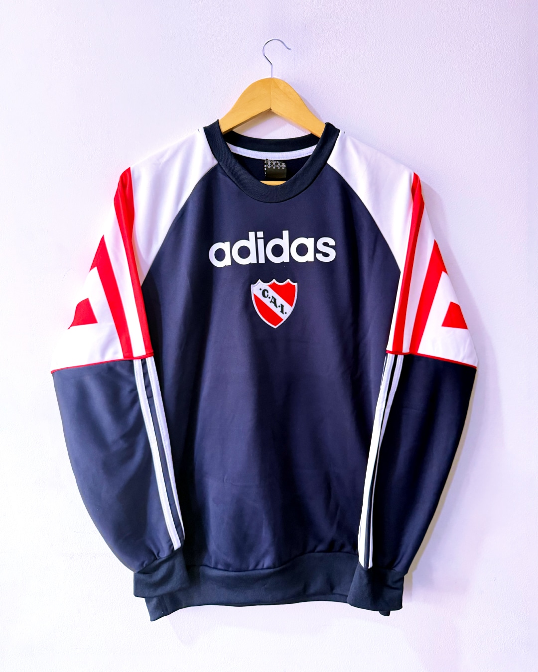 Buzo retro Independiente 1995 [blanco/azul oscuro]