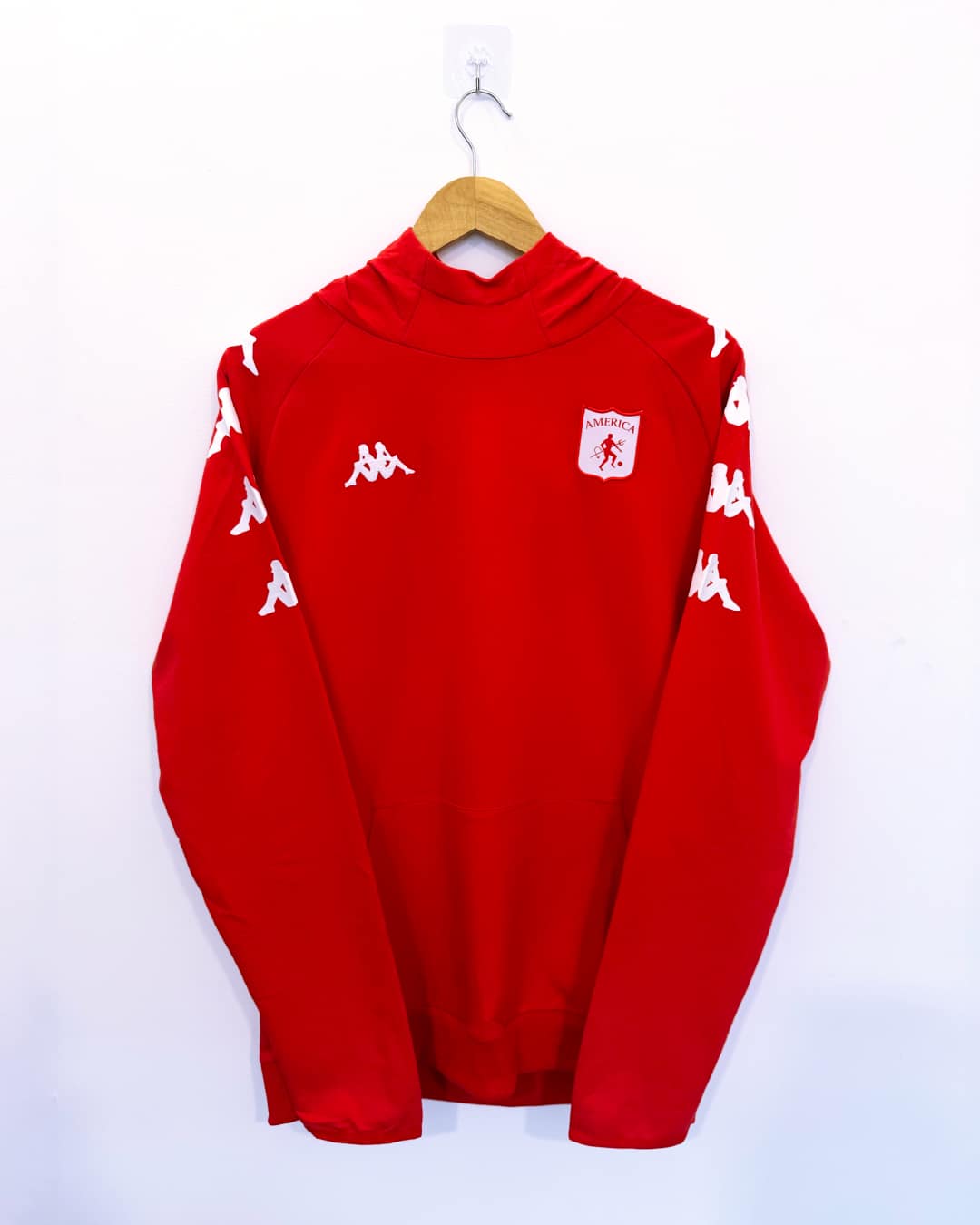 Buzo retro capota KAPPA América de Cali - Rojo